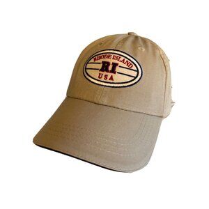 Gray Rhode Island Hat Cap RI USA Adjustable